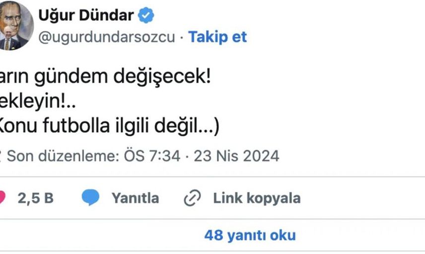 Uğur Dündar'ın hakkında açılan babalık davası haberine ilişkin yayın yasağı kararı!