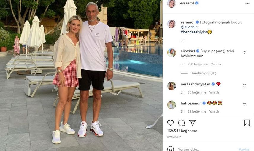 Esra Erol'dan Tatil Pozları! Bikinisiyle Sere Serpe Poz Verdi!