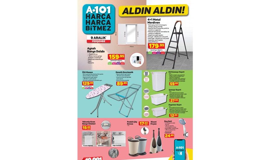 A101 Aktüel Kataloğunda 9 Aralık 2021 Perşembe Günü Neler Var?