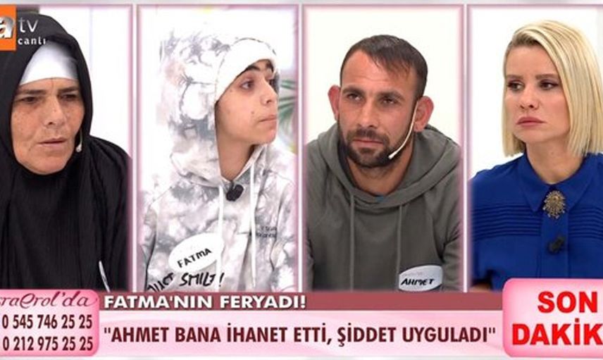Esra Erol ile tanınan Fatma, yeniden soluğu Esra Erol'da aldı! Ahmet'in onu dövdüğünü ve aldattığını söyledi