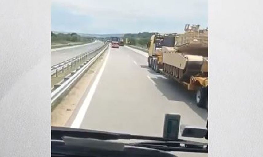 Tır şoförü görüntüledi