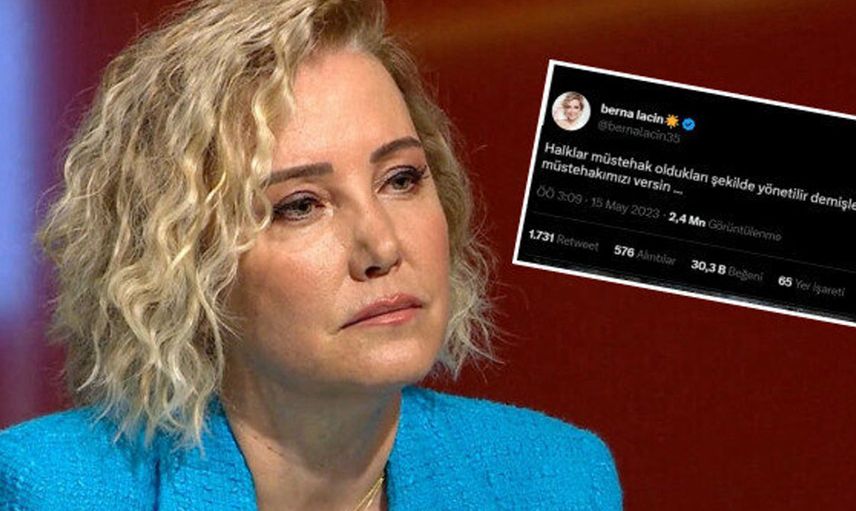 Berna Laçin'den hadsiz paylaşım! Seçimi kaybedince nereye saldıracağını şaşırdı