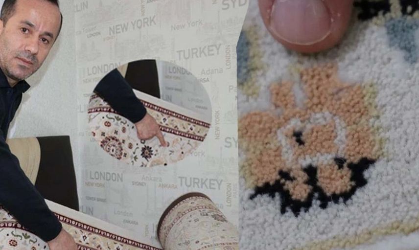 Bu halıyı gören polise başvurdu! Dinimize tepki olarak üretilmiş!