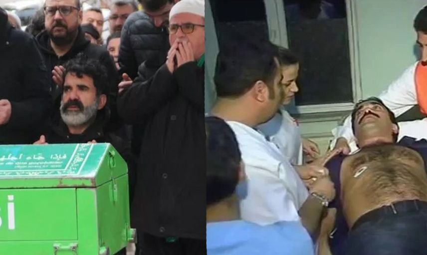 Çaycı Hüseyin'in zor anları! Annesini kaybeden Alpaslan Özmol cenazede fenalaştı