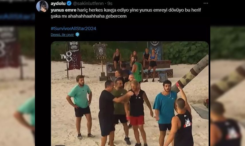 Herkes kavga ederken Acun Ilıcalı gidip Yunus Emre'yi itince sosyal medyanın diline düştü: Kavga ayırdığın için 4 ödül ceza!