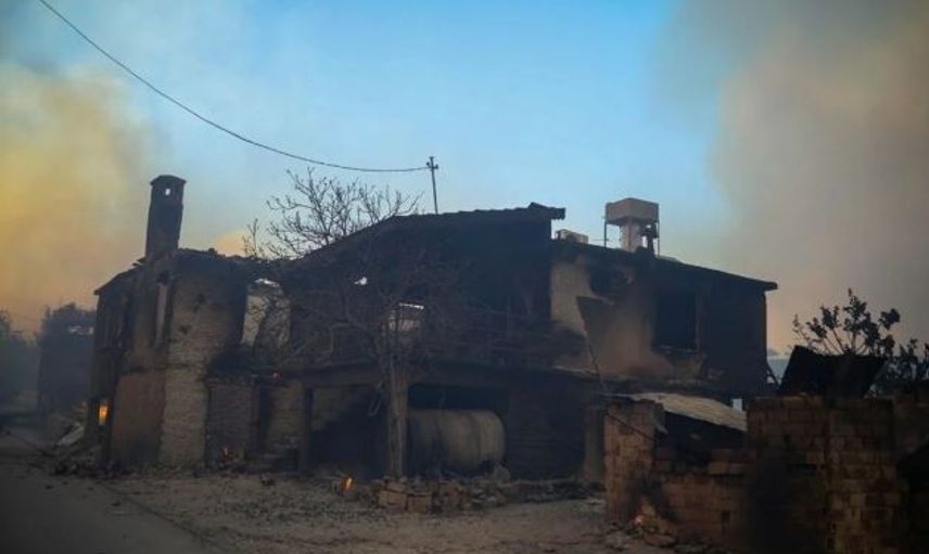 Antalya - Manavgat'ta Çıkan Yangından İç Burkan Görüntüler