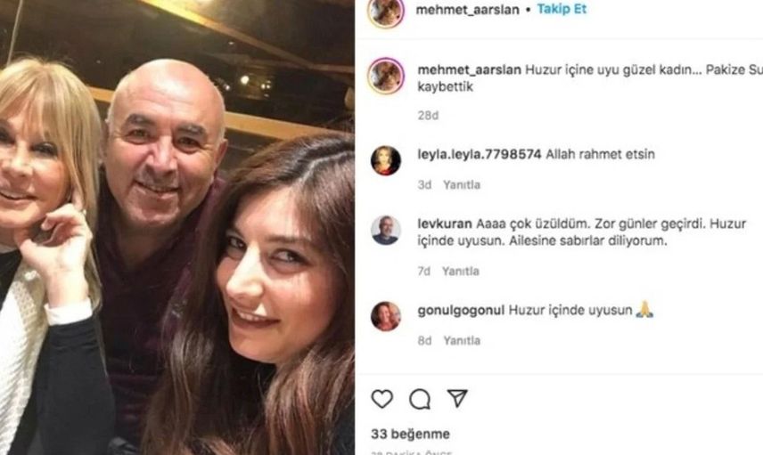 Hayat Bilgisi dizisinin gözde oyuncusu Pakize Suda hayatını kaybetti