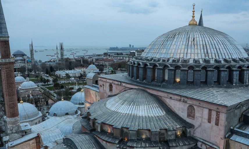 Ayasofya'nın Minaresinden Tarihi Yarımada Görüntüsü Büyüledi