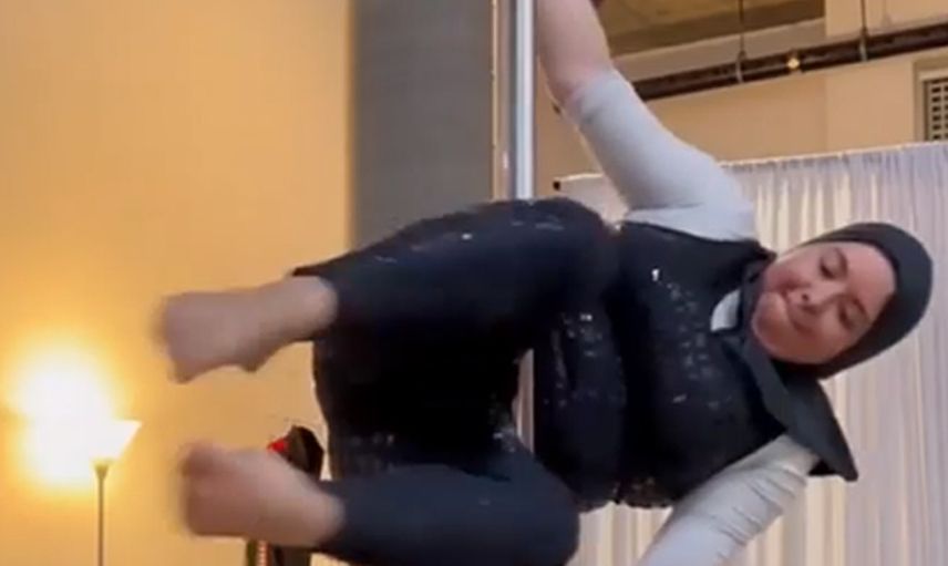 Kadının direk dansıyla imtihanı