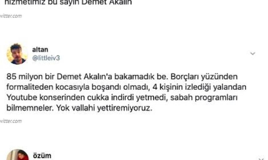 Demet Akalın'ın Okuyanlara Akıl Tutulması Yaşatan Paylaşımları