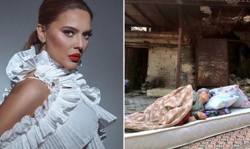 Demet Akalın, Yangında Evini Kaybeden Kadın İçin Ev Yaptırdı