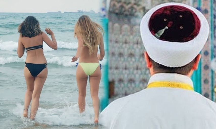Din görevlilerinin şaşırtan plaj isteği!