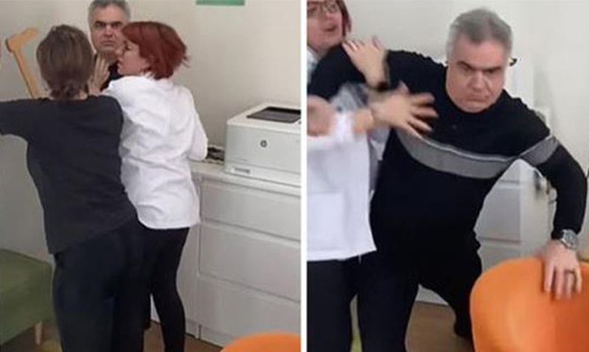 Doktor, Bebeğini Muayenehaneye Getiren Babaya Saldırdı!
