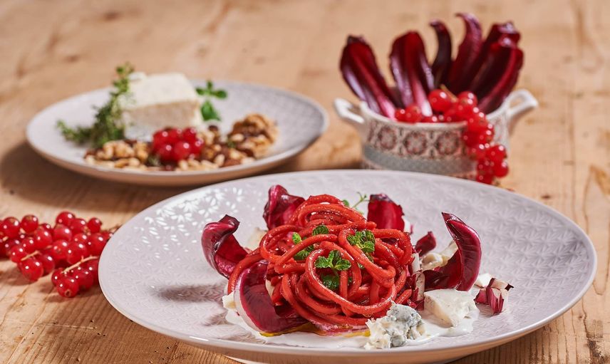 Spaghetti Alla Chitarra E Barbabietola