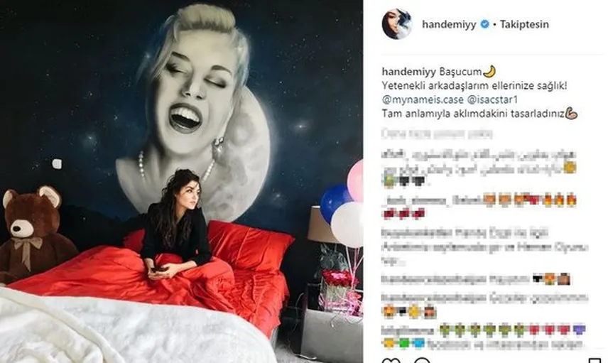 Hande Erçel'in Yatak Odası Fotoğrafları Ortaya Çıktı