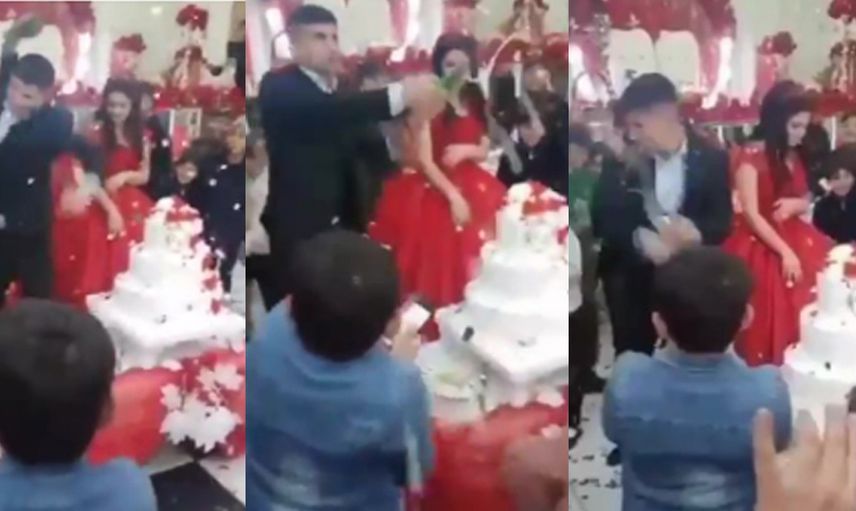 Düğünde damat terörü! Sinirli damat düğününü herkese zehir etti
