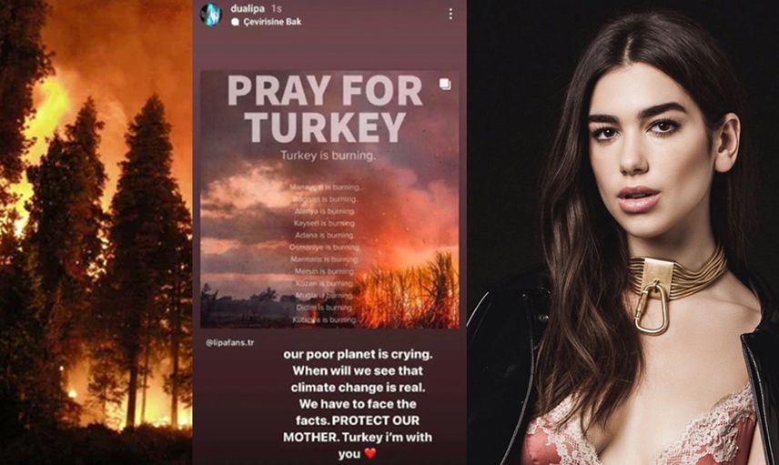 Dünyaca Ünlü İsimlerden Türkiye’de Yaşanan Yangınlara Destek Mesajları Geldi