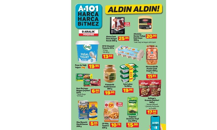 A101 Aktüel Kataloğunda 9 Aralık 2021 Perşembe Günü Neler Var?