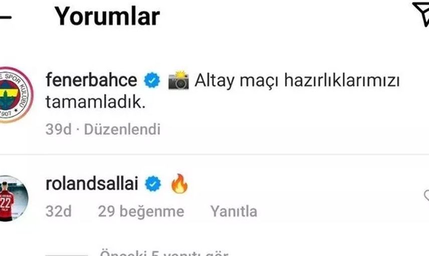 Roland Sallai Sosyal Medyadan Fenerbahçeli Taraftarları Transferi İçin Heyecanlandırdı!