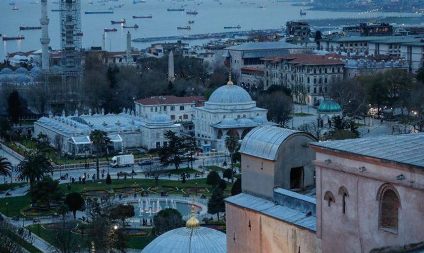 Ayasofya'nın Minaresinden Tarihi Yarımada Görüntüsü Büyüledi