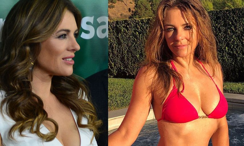 Elizabeth Hurley oğlunun ‘Anne artık yapma’ sözüne aldırış etmedi! Ünlü manken iddialı pozlarını erkeklerin beğenisine sundu