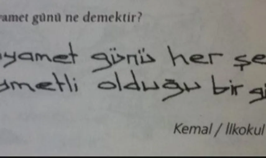 Sınav Sorularına Verilmiş En Komik Cevaplar 