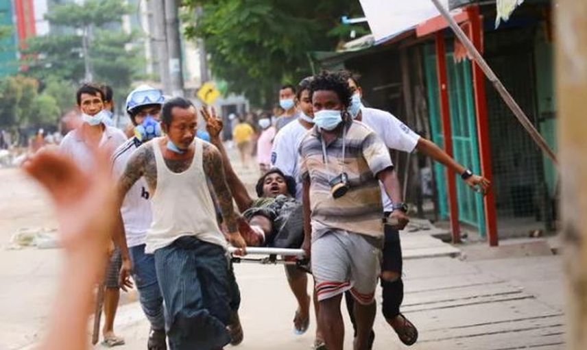 Myanmar'daki Protestolarda Onlarca Kişi Hayatını Kaybetti!