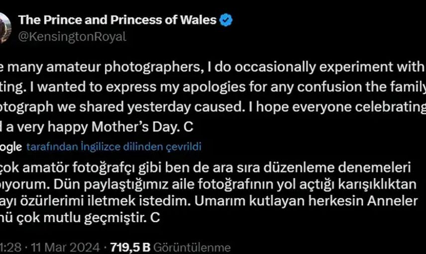 Kate Middleton'ın öldüğüne dair komplo teorilerini susturmak için fotoğraf paylaşmışlardı: Fotoğrafın sahte olduğu ortaya çıktı!