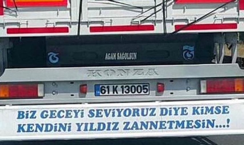 Bakana Bir Daha Baktıran Kamyon Arkası Yazıları