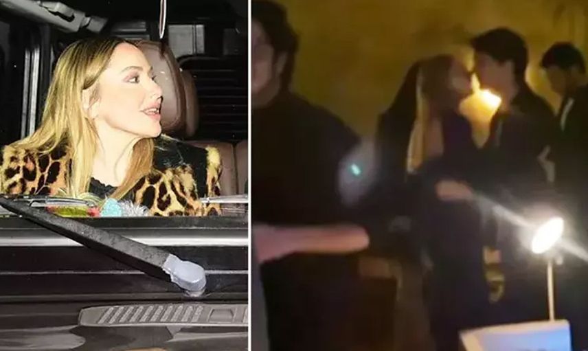 Hadise fena yakalandı! 10 yaş küçük sevgilisiyle kimseye aldırış etmeden sarmaş dolaş...