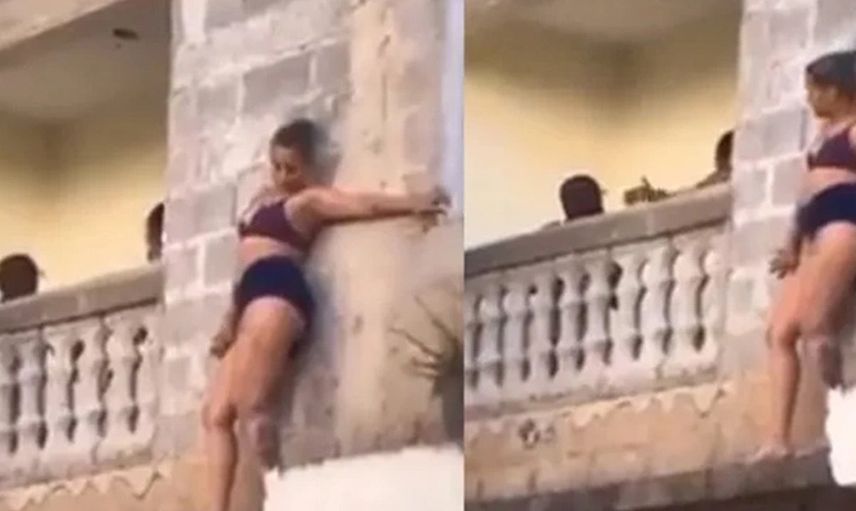Sevgilisinin karısı tarafından basılan genç kadının yaptıkları izleyenler şoke etti