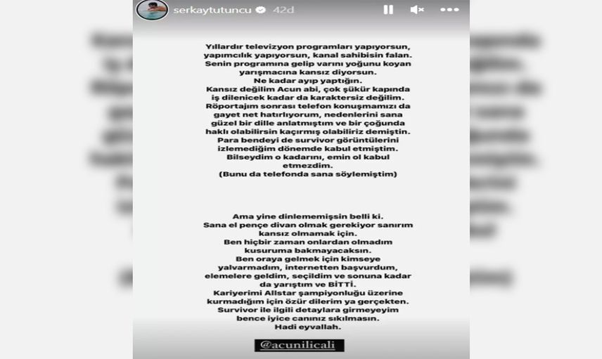 Acun Ilıcalı onun hakkında kansız adam sevmem demişti: Serkay Tütüncü adeta deliye döndü!