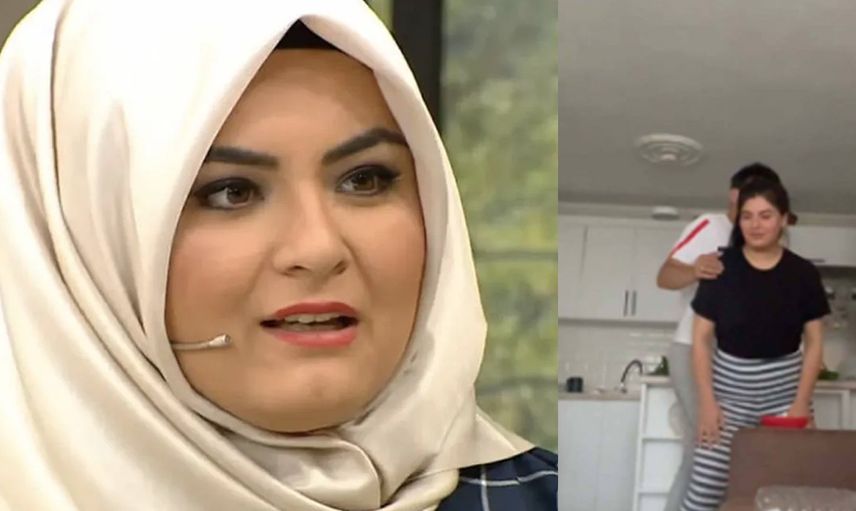 Gelin adayı Hanife Gürdal memelerini kocasına elletince olanlar oldu 'sen nasıl bir kadınsın biraz edep!' yorumları gecikmedi