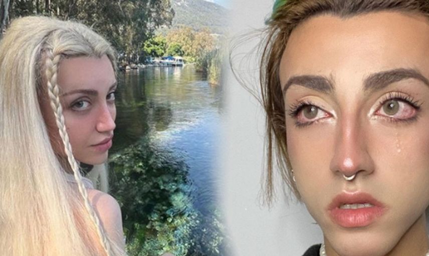 Mika Raun mini eteği uzun sarı saçları ile salındı ortalık yıkıldı