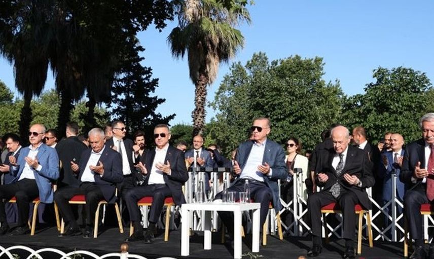 Bahçeli'de törene katılanlar arasındaydı