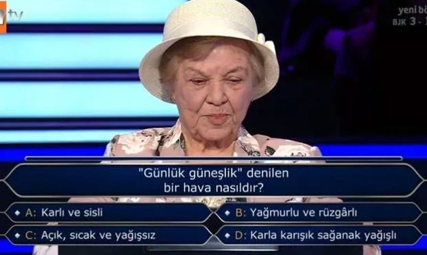 Kim Milyoner Olmak İster'e damga vuran yarışmacı! 90 yaşındaki Rana Özmutlu performansı ile helal olsun dedirtti
