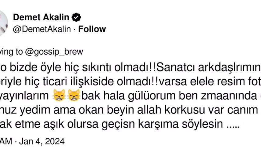 Demet Akalın'dan olay sözler: Aldattıysa da helal olsun!