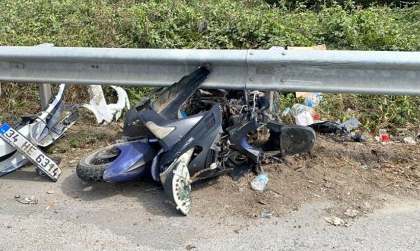 Trafik Kuralına Uymayan Motosiklet Sürücüsü Feci Şekilde Hayatını Kaybetti