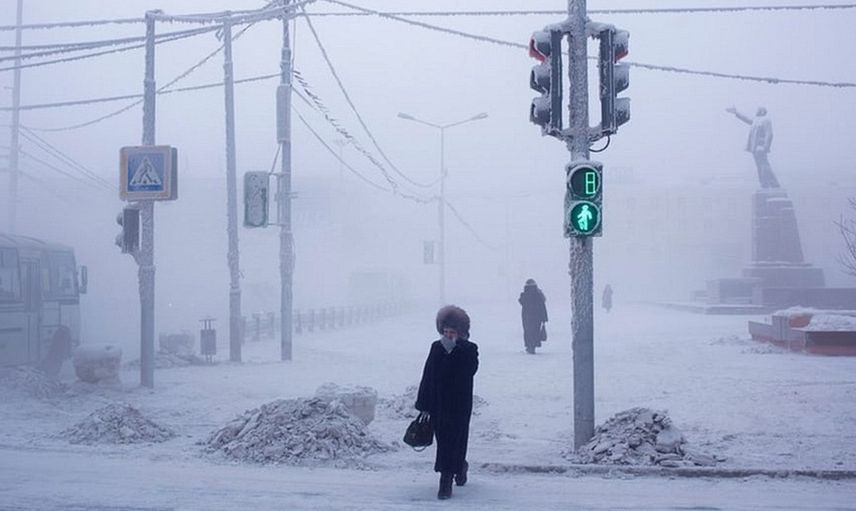 Hayatın Eksi 64 Derecede Devam Ettiği Yakutsk Şehrinden İlginç Kareler