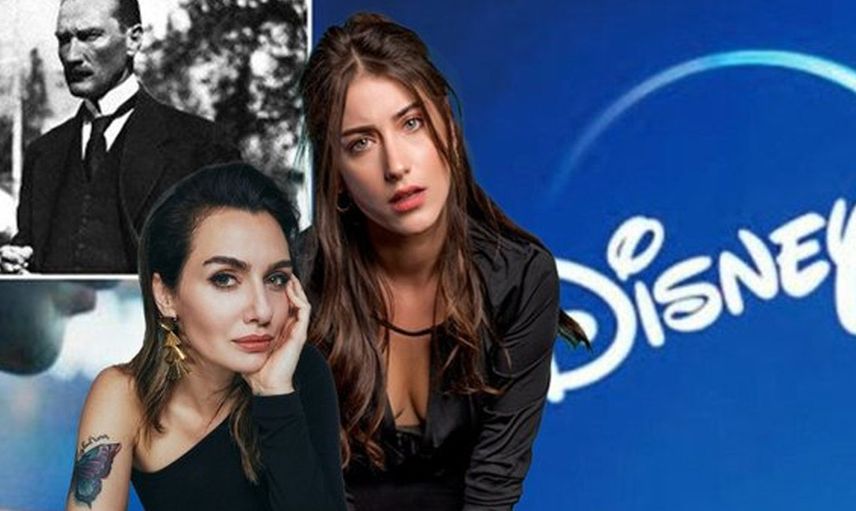 Birce Akalay ve Hazal Kaya'nın maskesi düştü! Ünlü oyunculardan Atatürk dizisini iptal eden Disney için skandal açıklamalar geldi