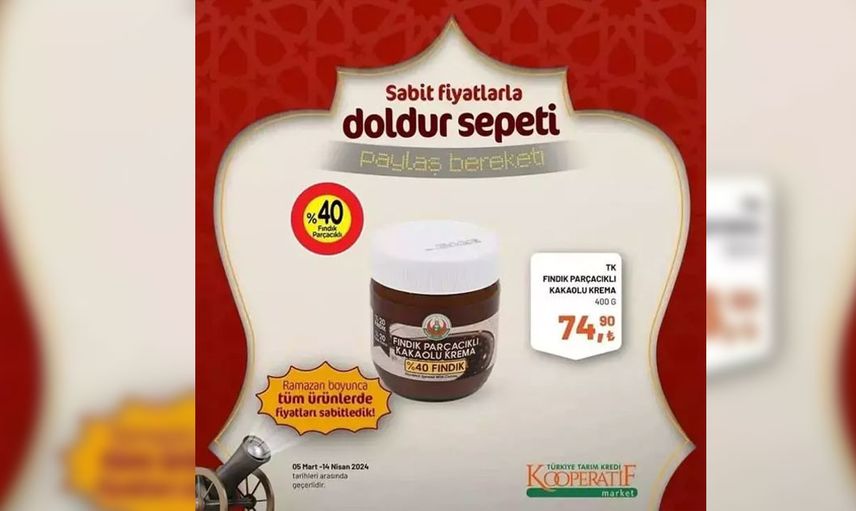 TK Fındık Parçacıklı Kakaolu Krema- 74,90 TL