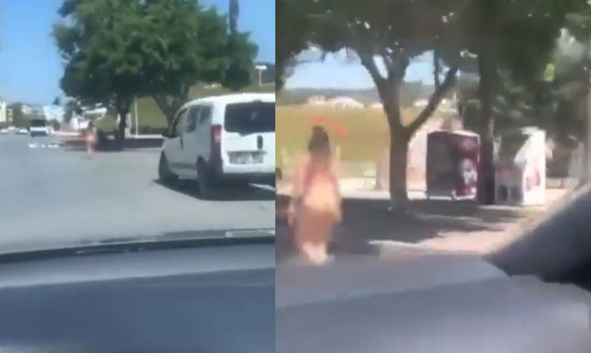 Bebek ve Galata Kulesinde yaşanan olaylardan sonra bir olay da Antalya Manavgat’ta yaşandı! Genç kadın caddenin ortasında çırılçıplak dolaştı