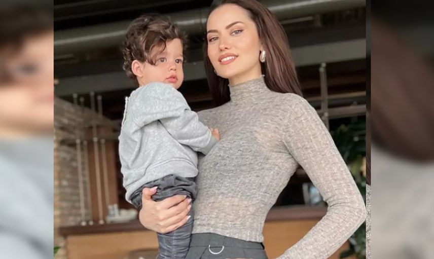 Fahriye Evcen küçük oğlu Kerem'i paylaştı: Bakın herkes kime benzetti!