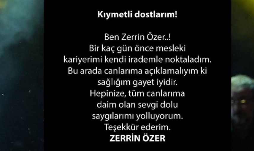 Bir süredir sağlık sorunları ile boğuşan Zerrin Özer'den üzen haber geldi daha fazla dayanamadı