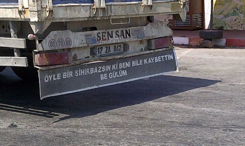 Bakana Bir Daha Baktıran Kamyon Arkası Yazıları