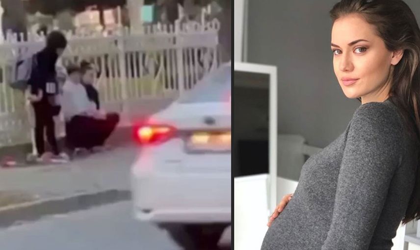 İkinci bebeğine hamile olan Fahriye Evcen’den korkutan görüntü: Parkta fenalaştı, ayakta durmakta zorlandı
