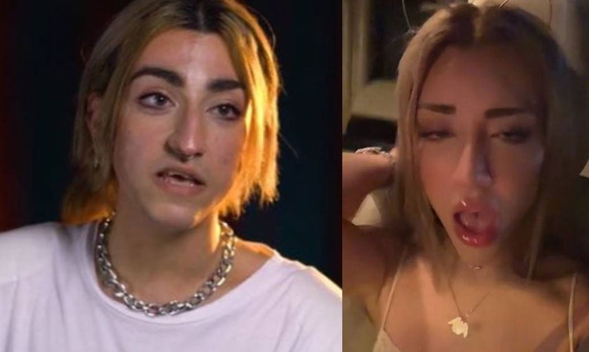 İnternet ünlüsü Mika Raun'un otel odası görüntüleri şoke etti! Mastürbasyon yapıp orgazm oldu