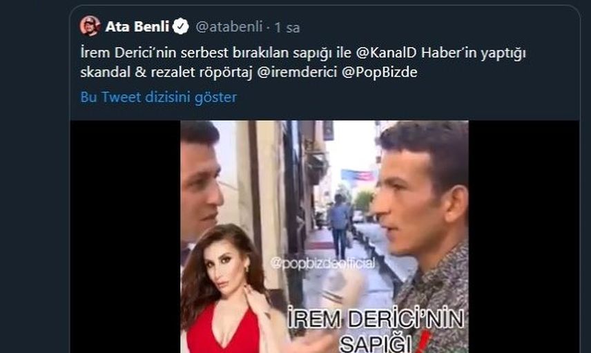 İrem Derici, Takıntılı Hayranının Serbest Bırakılmasına Tepki Gösterdi