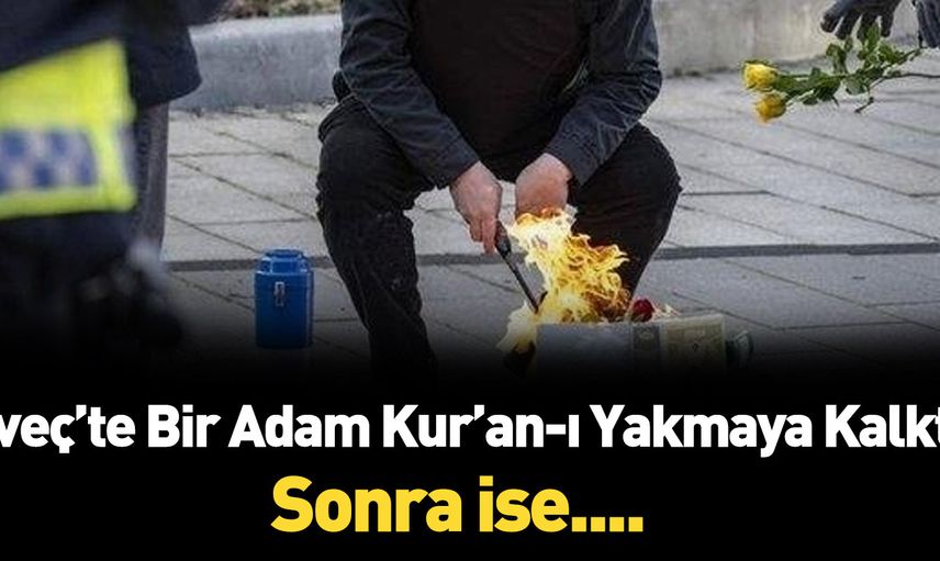 İsveç'te sağcı bir lider polis korumasıyla birlikte Kur'an'ı yaktı