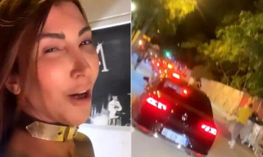 İzmir'de Trafikte Kalan Hande Yener Otostop Çekti
